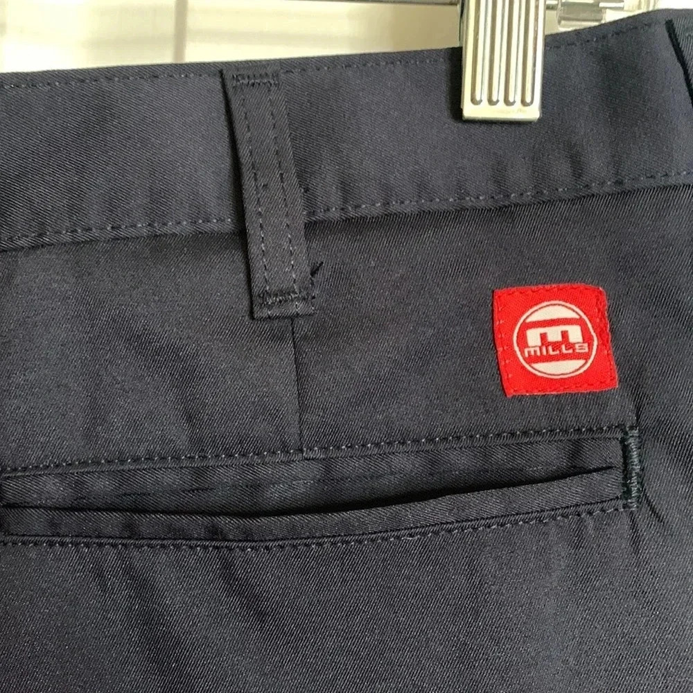 NWOT boys/teen MILLS UNIFORM CO PREP navy blue shorts 30 waist - Picture 7 of 7